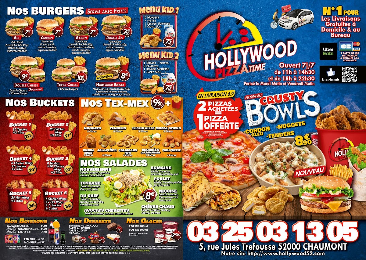 Menu Hollywood Pizza Time-10